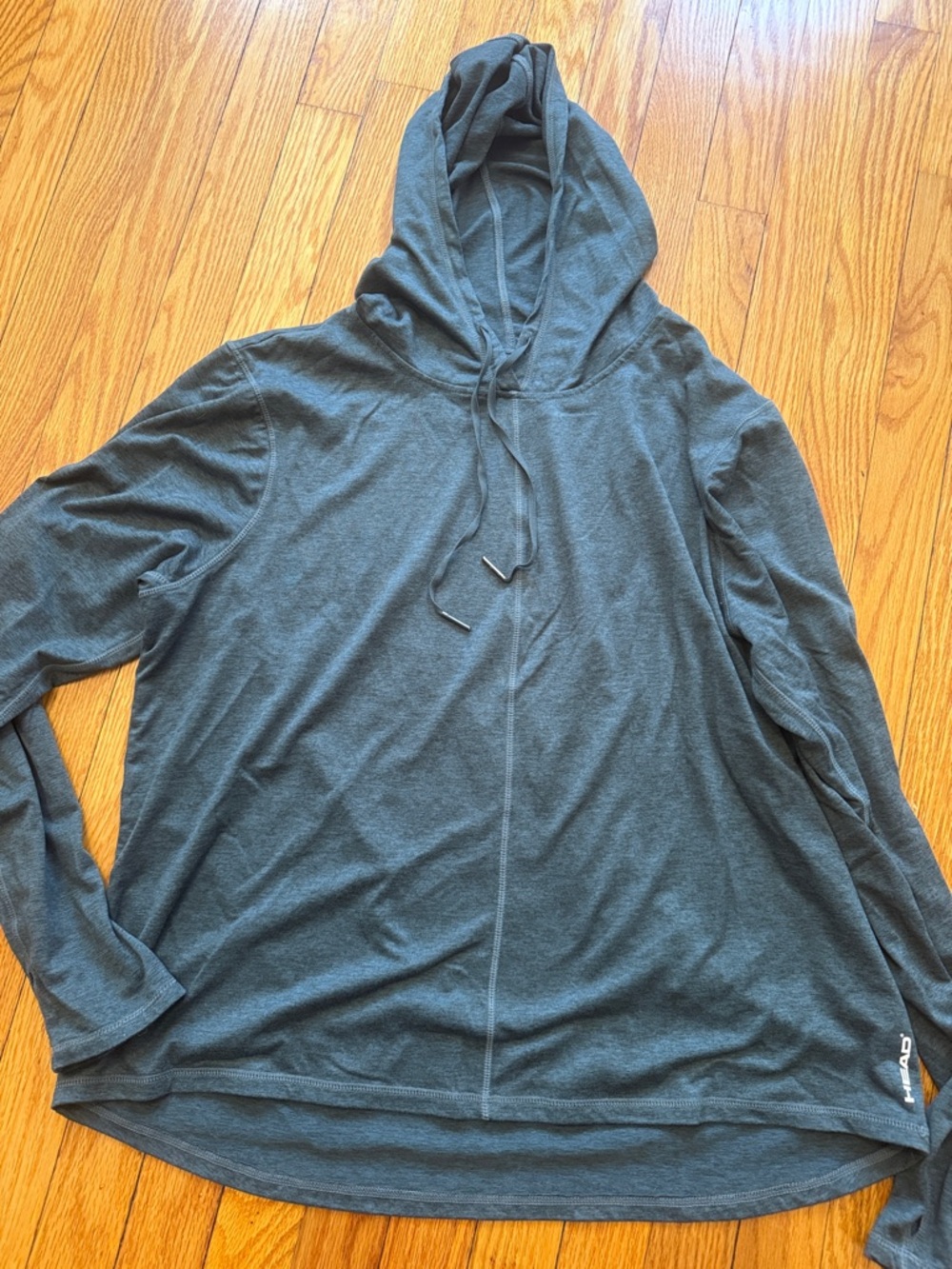 HEAD Green Heathered Hooded Pullover